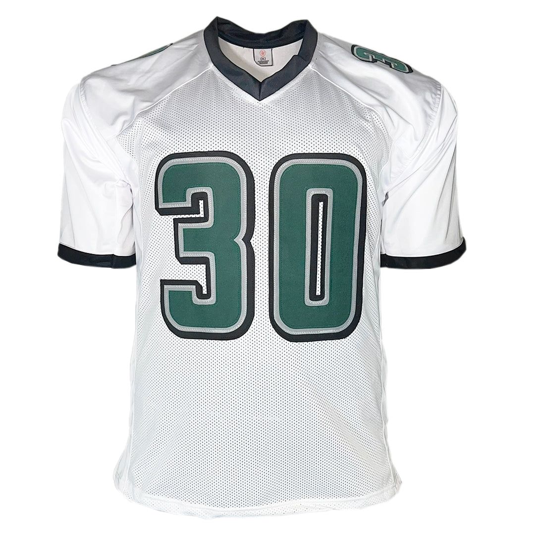 Jihaad Campbell Signed Philadelphia White Football Jersey (Beckett)