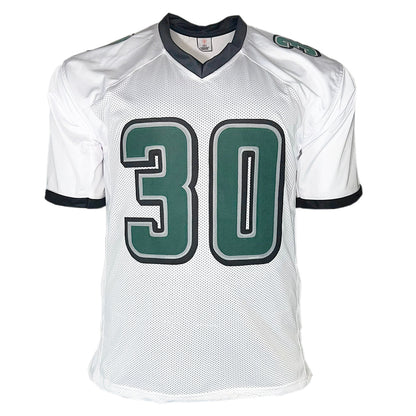 Jihaad Campbell Signed Philadelphia White Football Jersey (Beckett)