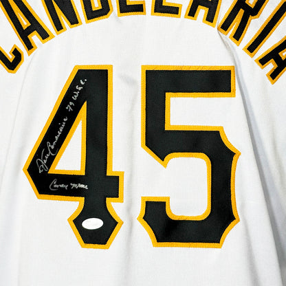 John Candelaria Signed 79 WSC - Candyman Inscription Pittsburgh White Baseball Jersey (JSA)