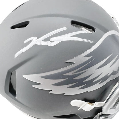 Jalen Carter Signed Philadelphia Eagles Slate Alternate Speed Mini Football Helmet (Beckett)
