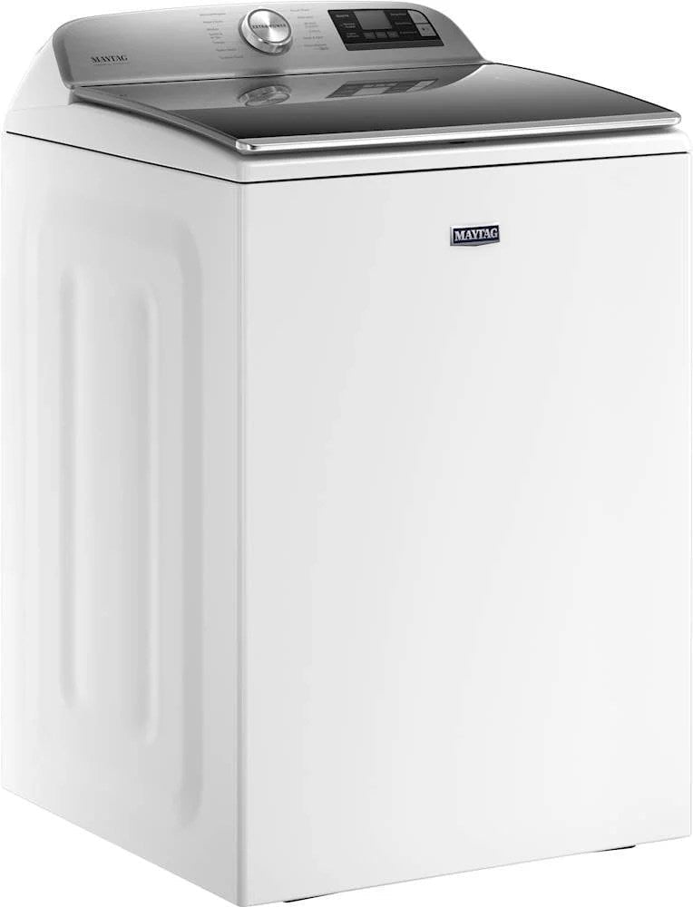 Maytag – 5.3 Cu. Ft. High Efficiency Smart Top Load Washer with Extra Power Button – White