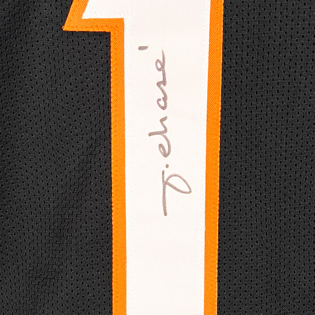 Ja'Marr Chase Signed Cincinnati Black Game Style Football Jersey (Beckett)