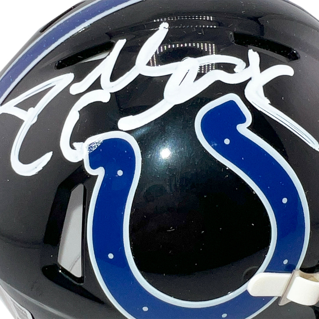 Dallas Clark Signed Indianapolis Colts Alt 2023 Speed Mini Football Helmet (Beckett)