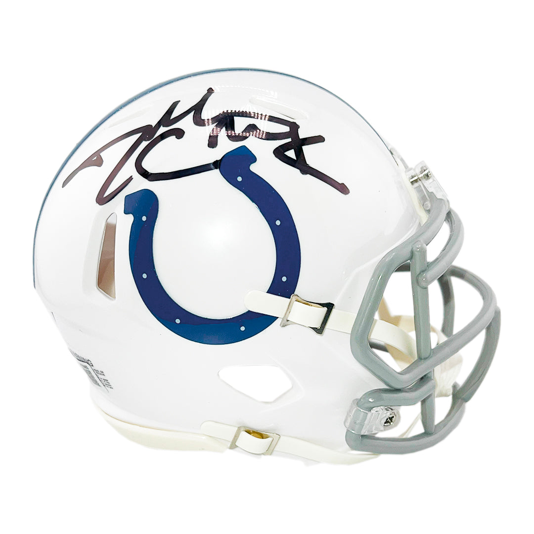 Dallas Clark Signed Indianapolis Colts Speed Mini Football Helmet (Beckett)