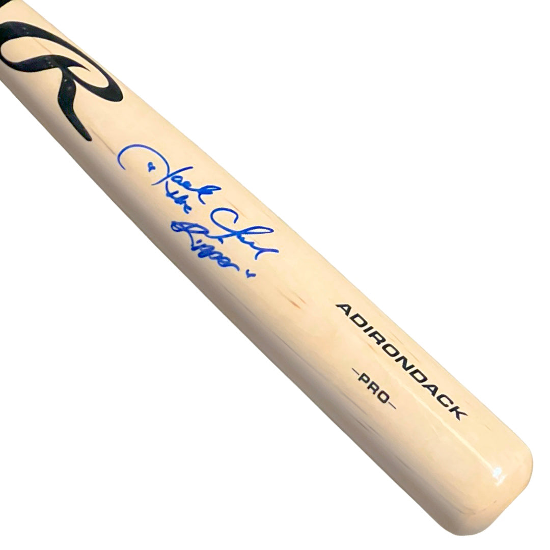 Jack Clark Signed The Ripper Inscription Rawlings Blonde Baseball Bat (Beckett)