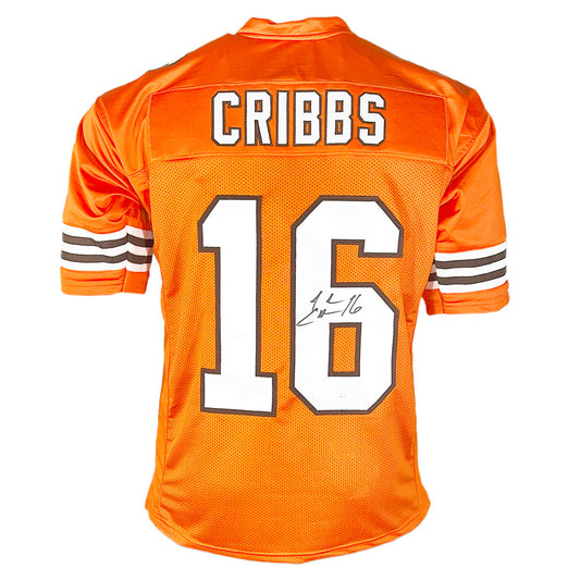 Josh Cribbs Signed Cleveland Orange Football Jersey (JSA)