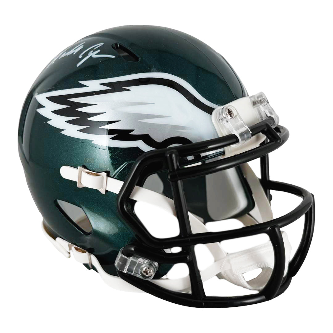 Randall Cunningham Signed Philadelphia Eagles Speed Mini Football Helmet (Beckett)