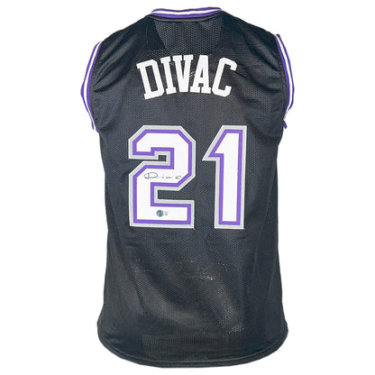 Vlade Divac Signed Sacramento Black Basketball Jersey (Beckett)