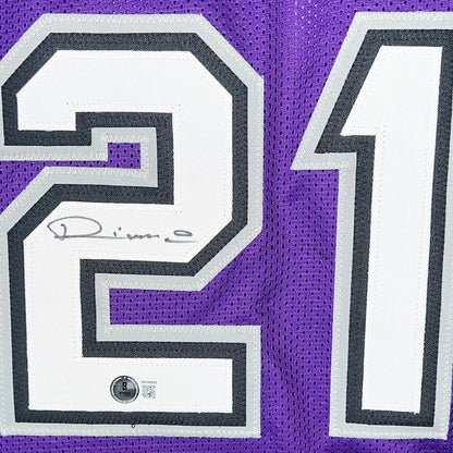 Vlade Divac Signed Sacramento Purple Basketball Jersey (Beckett)