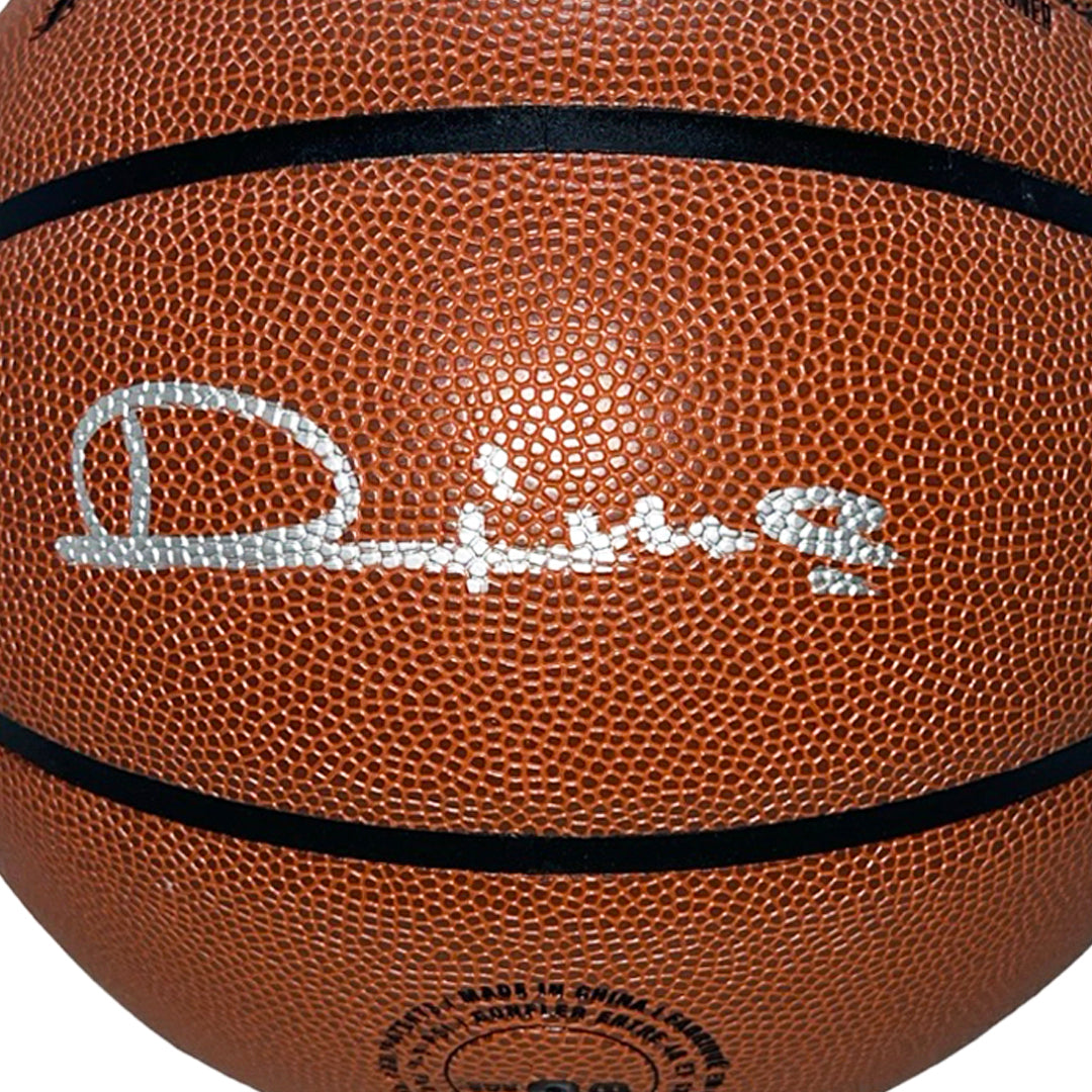 Vlade Divac Signed Los Angeles Lakers Wilson NBA Team Logo Basketball (Beckett)