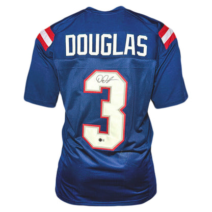 DeMario Douglas Signed New England Navy Football Jersey (Beckett)