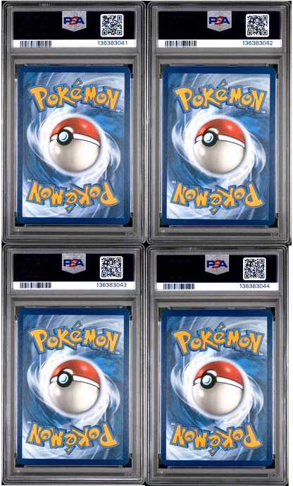 SET OF 4 [PSA 9 - MINT] Destined Rivals - Pre-Release - STAFF Promos - Moltres, Gyarados, Tyranitar & Mimikyu (Sequential Certs)