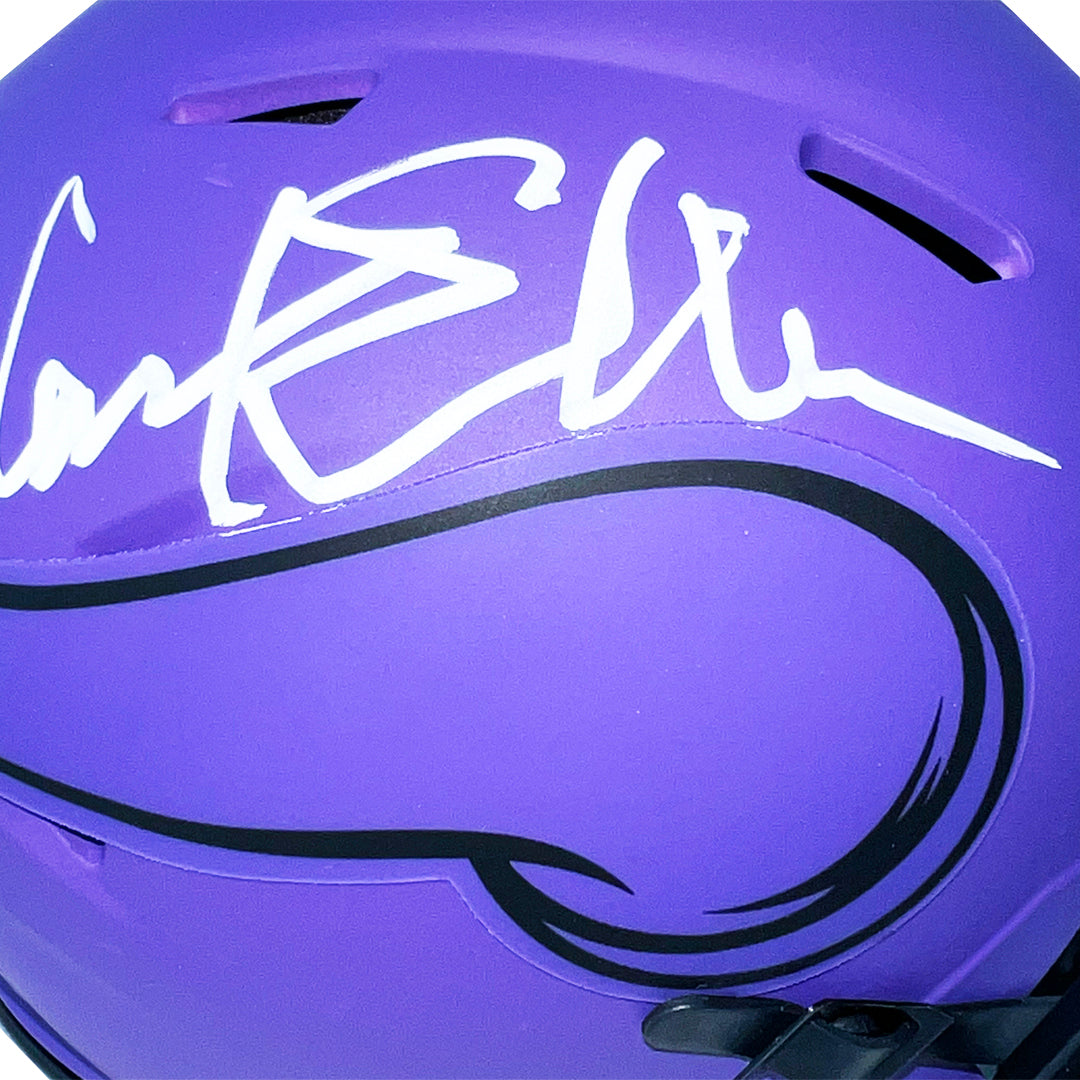 Carl Eller Signed Minnesota Vikings Rave Mini Football Helmet (Beckett)