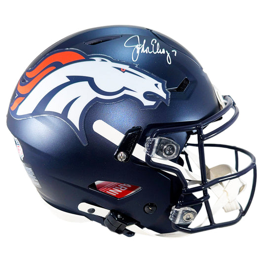 John Elway Signed Denver Broncos Authentic SpeedFlex Full-Size Football Helmet (Beckett)