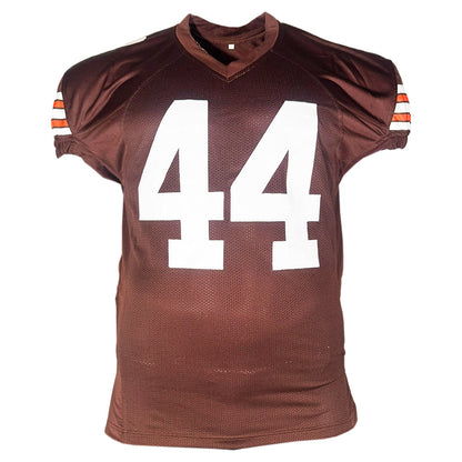 Harold Fannin Jr Signed Cleveland Brown Game Style Football Jersey (JSA)