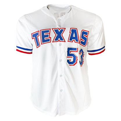 Adolis Garcia Signed Texas White Baseball Jersey (Beckett)