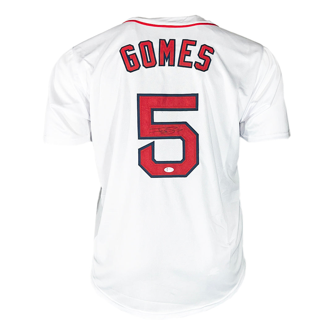 Jonny Gomes Signed Boston White Baseball Jersey (PSA)