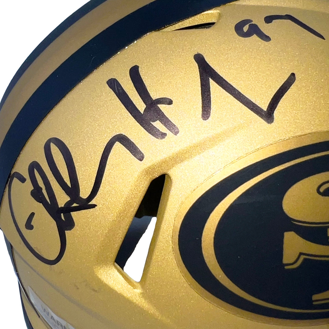 Charles Haley Signed San Francisco 49ers Rave Mini Football Helmet (JSA)