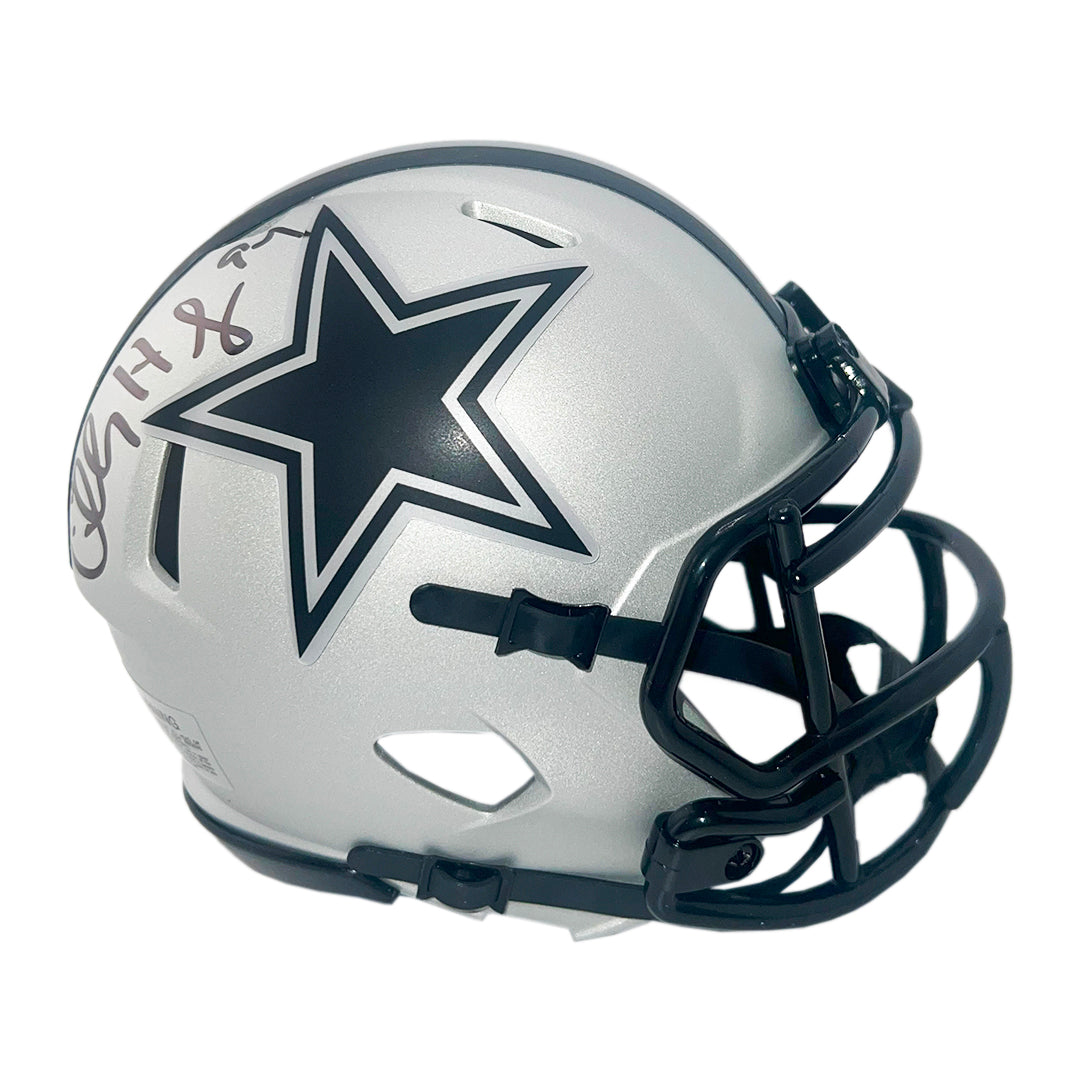Charles Haley Signed Dallas Cowboys Rave Mini Football Helmet (JSA)
