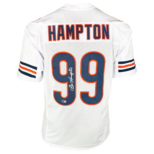 Dan Hampton Signed Chicago White Football Jersey (Beckett)