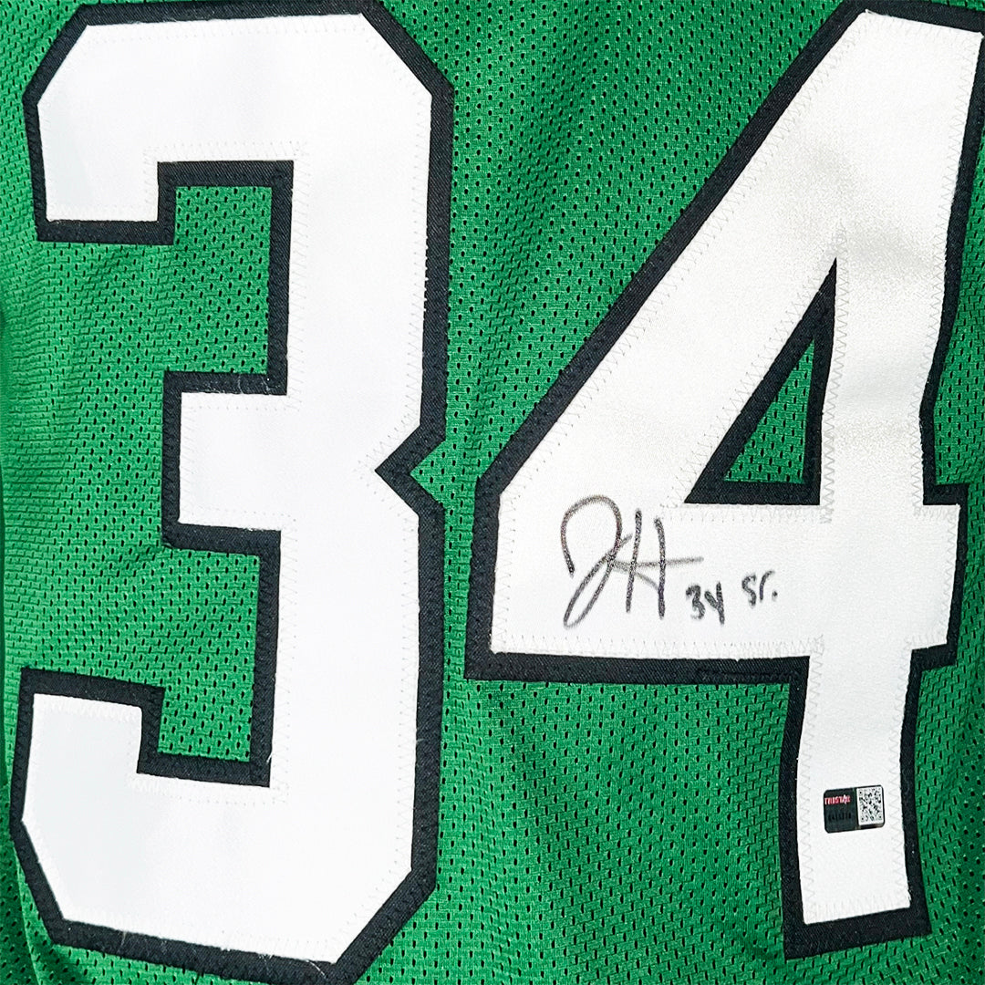 Justin Hardee Sr Signed New York Green Football Jersey (Tristar)