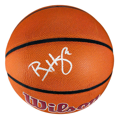 Ron Harper Signed Cleveland Cavaliers Wilson NBA Team Logo Basketball (JSA)