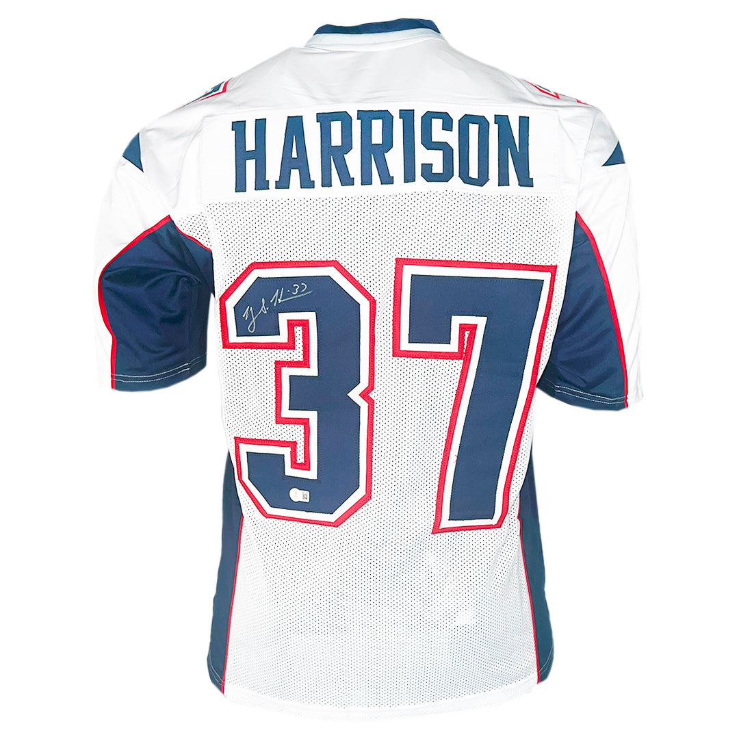 Rodney Harrison Signed New England White Football Jersey (Beckett)