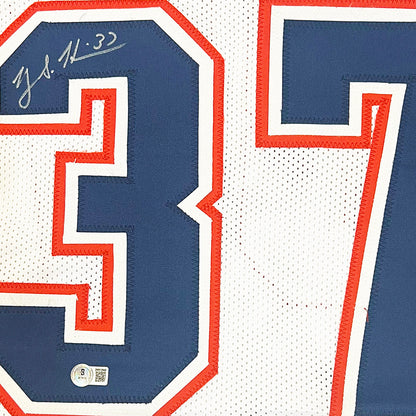 Rodney Harrison Signed New England White Football Jersey (Beckett)
