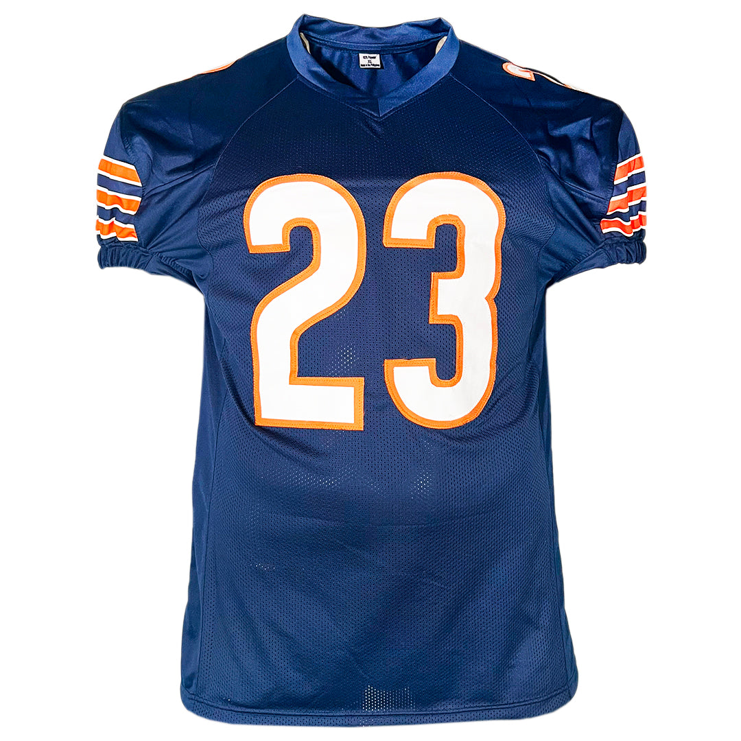 Devin Hester Signed Chicago Navy Game Style Football Jersey (Beckett)