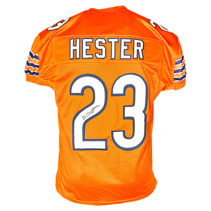 Devin Hester Signed Chicago Orange Game Style Football Jersey (JSA)