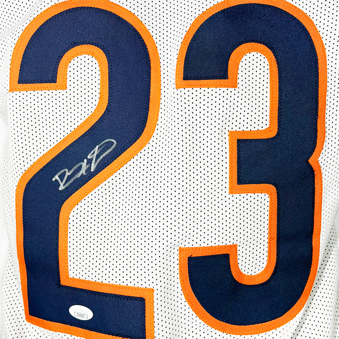 Devin Hester Signed Chicago White Game Style Football Jersey (JSA)