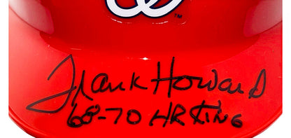 Frank Howard Signed 68/70 HR King Inscription Washington Senators Mini Baseball Helmet (JSA)