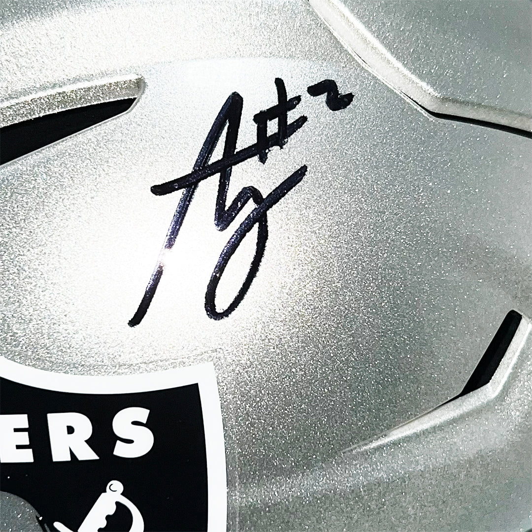 Ashton Jeanty Signed Las Vegas Raiders Midi SpeedFlex Football Helmet (Beckett)