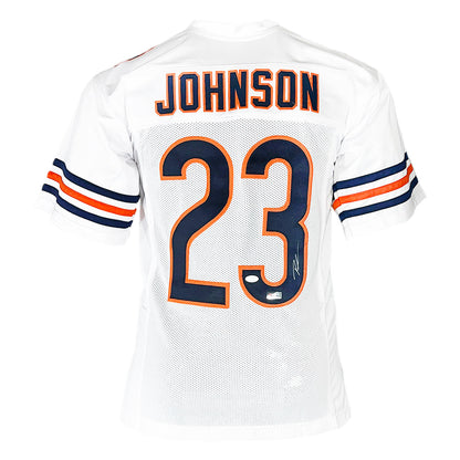 Roschon Johnson Signed Chicago White Football Jersey (JSA)