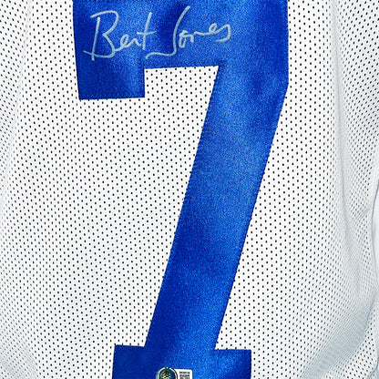 Bert Jones Signed Indianapolis White Football Jersey (Beckett)
