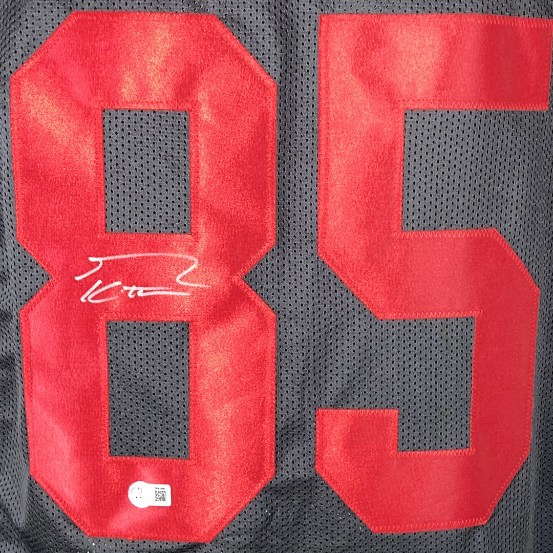 George Kittle Signed San Francisco Black Football Jersey (Beckett)