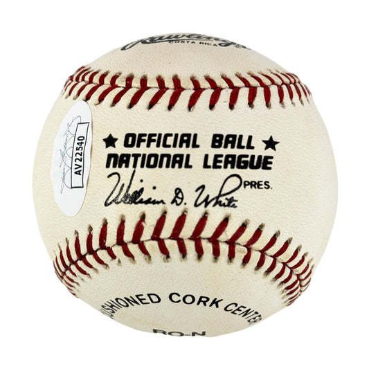 Ryan Klesko Signed William D White President Rawlings Official National League Baseball (JSA AV22547)