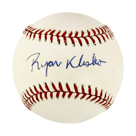 Ryan Klesko Signed William D White President Rawlings Official National League Baseball (JSA AV22547)