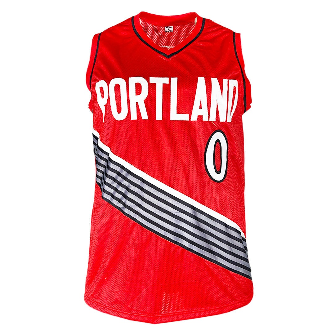 Damian Lillard Signed Portland Red Basketball Jersey (PSA)