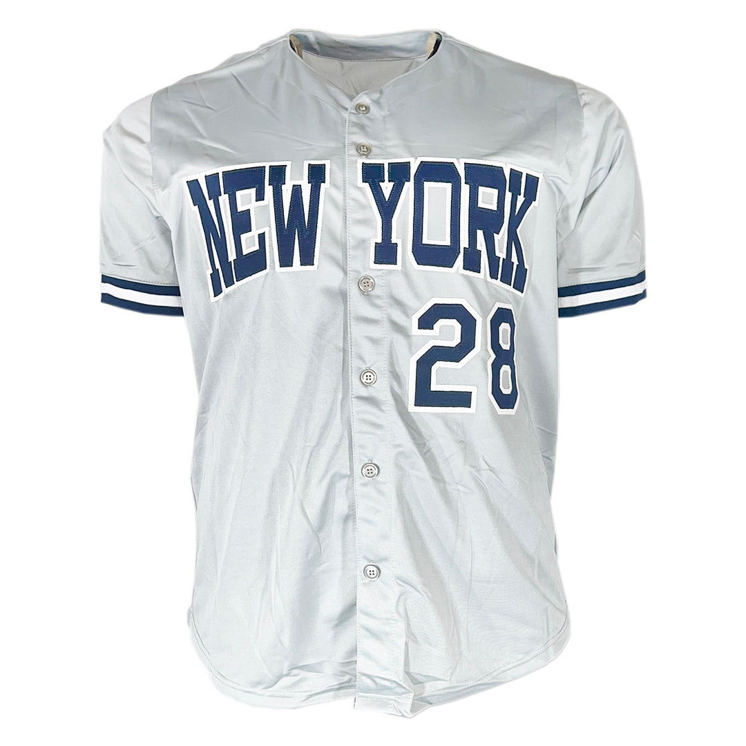 Sparky Lyle Signed 77-78 WS Champs Inscription New York Grey Baseball Jersey (JSA)