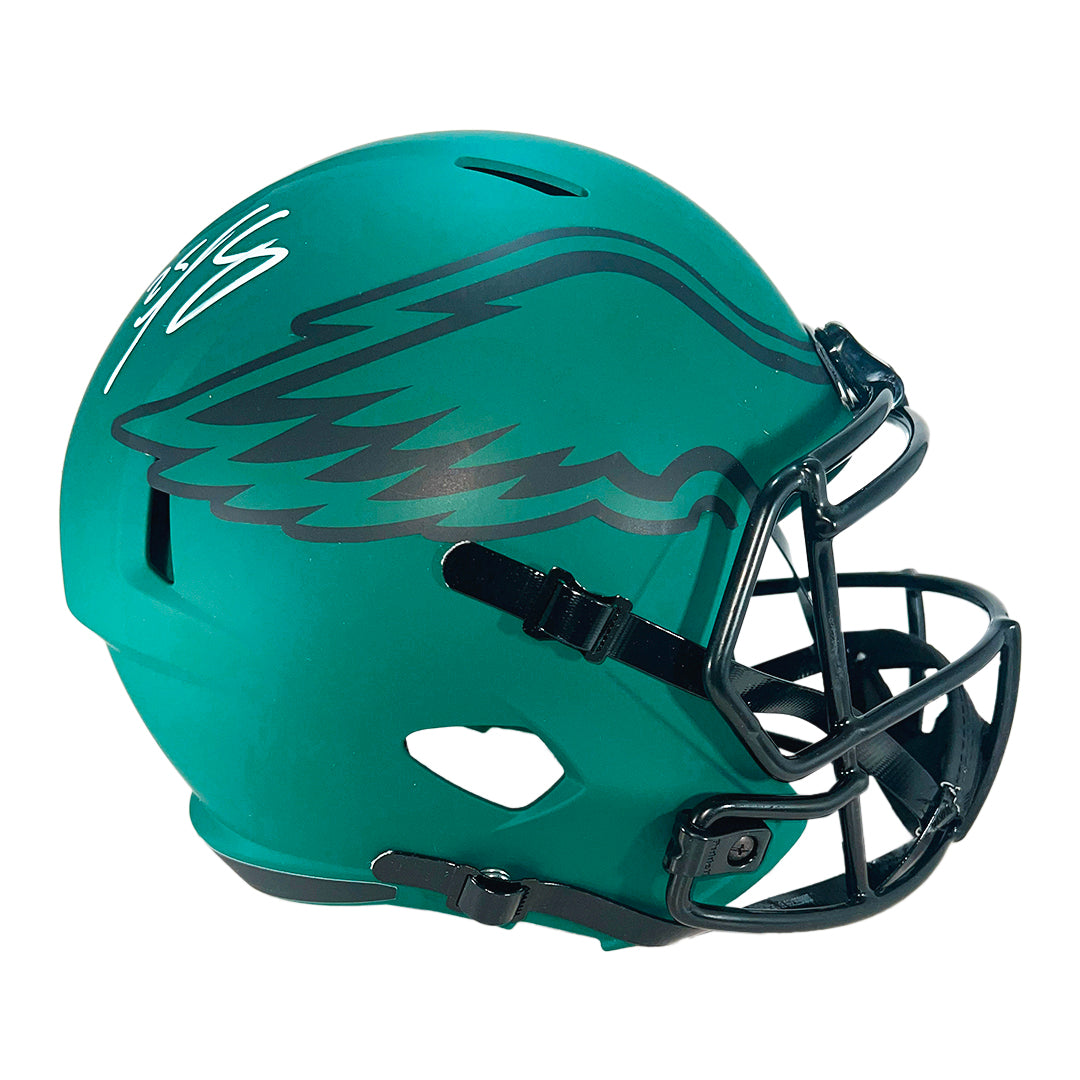 LeSean McCoy Signed Philadelphia Eagles Rave Full-Size Replica Football Helmet (Beckett)