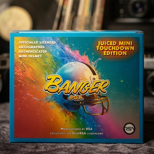 Juiced Autographed Mini Helmet Banger Box - Series 1