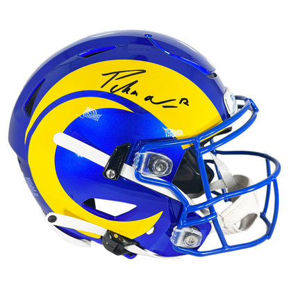 Puka Nacua Signed Los Angeles Rams Authentic SpeedFlex Full-Size Football Helmet (Fanatics)