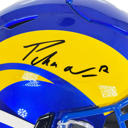 Puka Nacua Signed Los Angeles Rams Authentic SpeedFlex Full-Size Football Helmet (Fanatics)