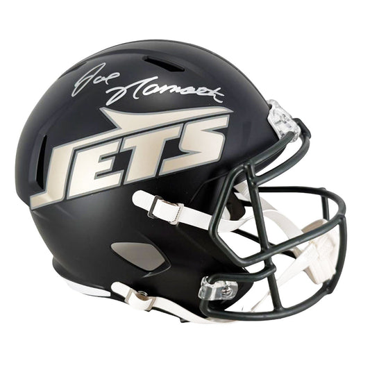 Joe Namath Signed New York Jets Rivalries Speed Full-Size Replica Football Helmet (PSA)