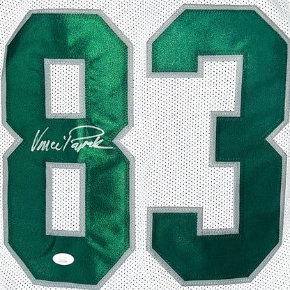 Vince Papale Signed Silver Ink Philadelphia White Football Jersey (JSA)