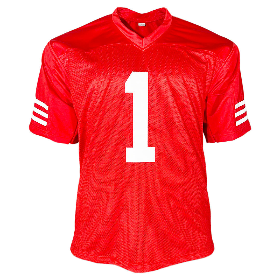 Ricky Pearsall Signed San Francisco Red Football Jersey (Beckett)