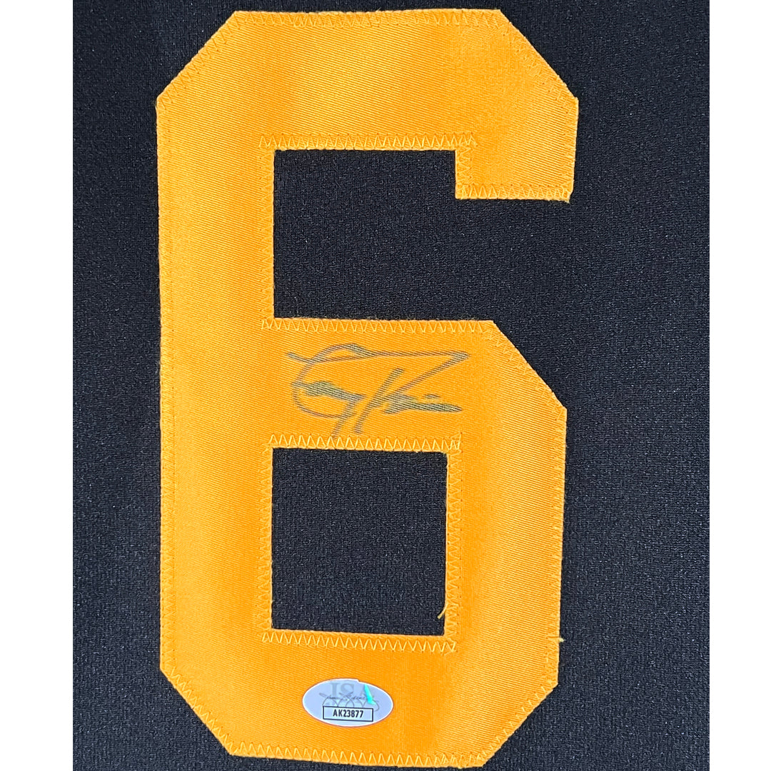 Tony Pena Signed Pittsburgh Black Baseball Jersey (JSA)