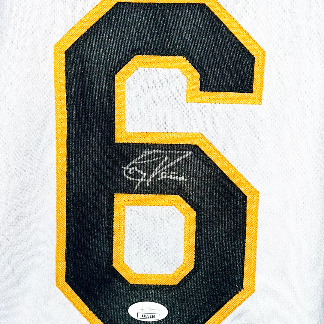 Tony Pena Signed Pittsburgh White Baseball Jersey (JSA)