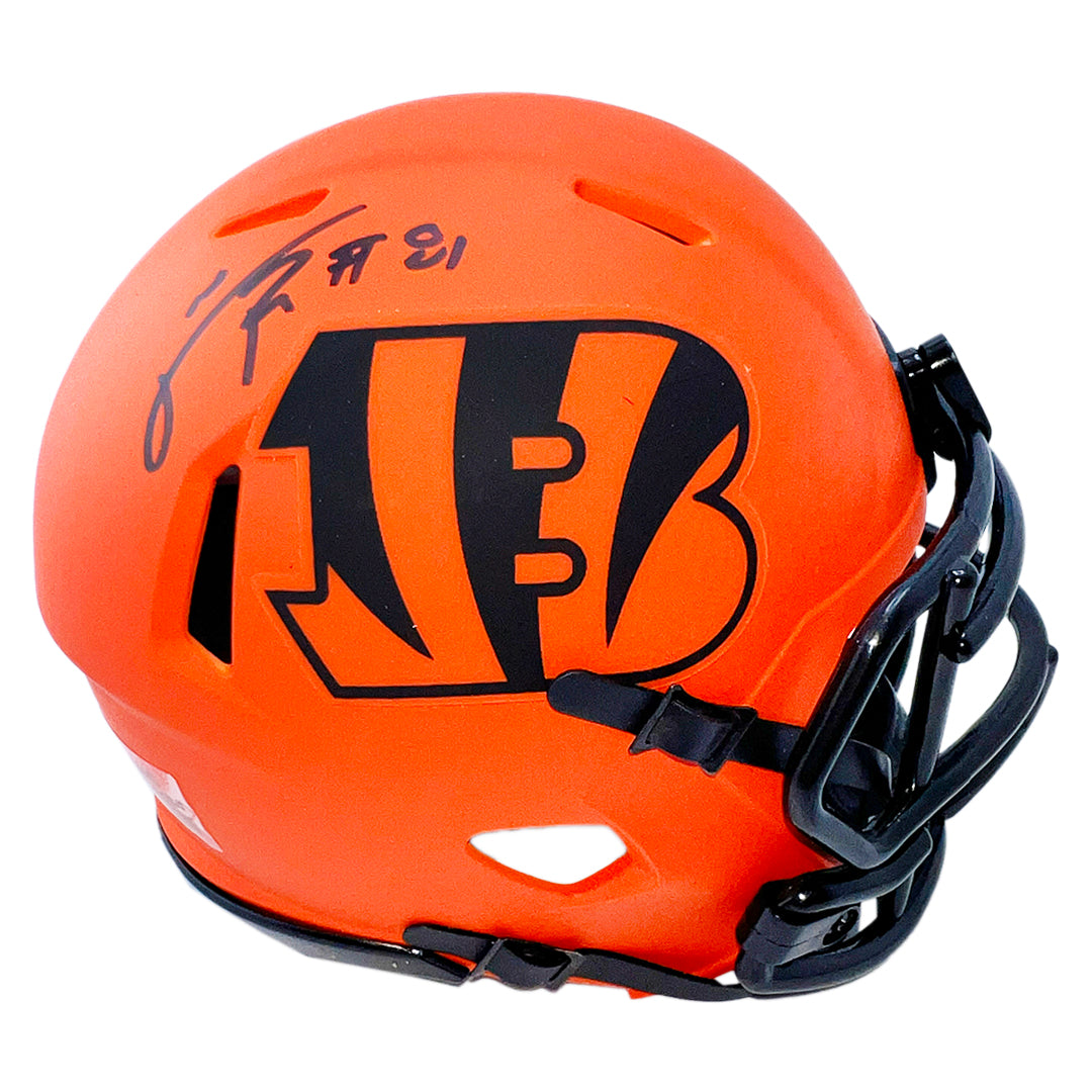 Carl Pickens Signed Cincinnati Bengals Rave Mini Football Helmet (JSA)